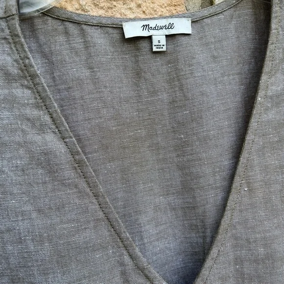 Madewell Linen Dress Small - Picture 9 of 12